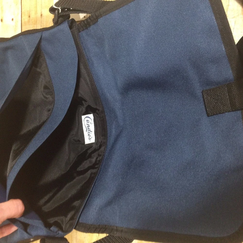 NWT Candies navy messenger bag